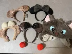 ディズニーカチューシャ、帽子5点セット