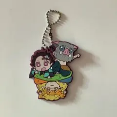 鬼滅の刃　キャラばんちょうこうラバーマスコット　肆ノ型　炭治郎&善逸&伊之助