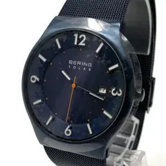 【海外モデル・未使用】BERING SOLAR ネイビー メンズ 腕時計