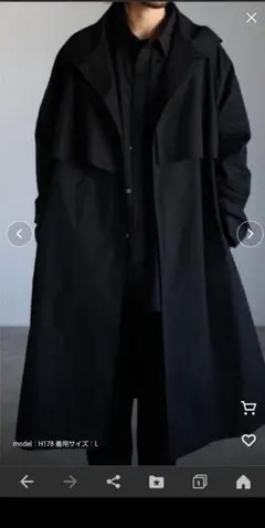 CREARE-LINO- トレンチコート オーバーサイズ スタンドカラー 春