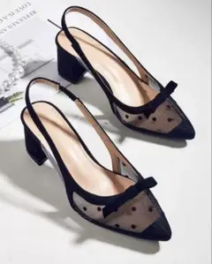 SHEIN シーイン パンプス ヒール ドット
