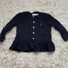 ラルフローレン　ベビー　カーディガン　ネイビー