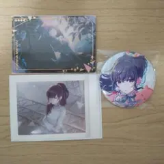 プロセカ　朝比奈まふゆ　ウエハース　ぱしゃこれ　グリッター缶バッジ46b