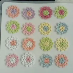 お花のモチーフ⑦〜タティングレースのパーツ