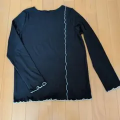 antiqua リブメロウトップス ブラック 長袖トップス ワンサイズのサムネイル