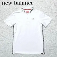 未使用級　New Balance Golf ゴルフ 総柄 ポロシャツ サイズ5のサムネイル