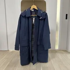Burberrys ダウンライナー付モッズコート ノバチェック ネイビー L