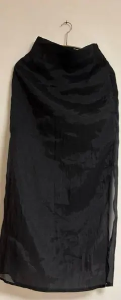 【NICE CLAUP】ナイスクラップ スリット入りプリーツ見えスカート