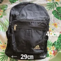 adidasナップサック黒　傷あります〔写真参考〕　No.17