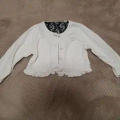 アイボリー カーディガン レース付き　入園式　　95㎝