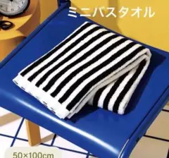 3coins ストライプ　ミニバスタオル 50x100 スリーコインズのサムネイル