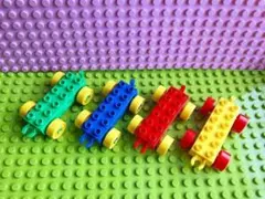 車４台セット　アンパンマンブロックラボ　レゴデュプロ互換品