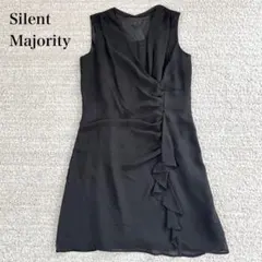サイレントマジョリティ ドレス ノースリーブミニワンピース フリル装飾 上品