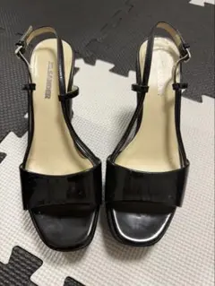 JIL SANDER ウェッジソール サンダル ブラックのサムネイル