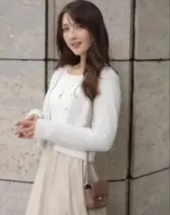 Apuweiser-rish キラふわカーディガン