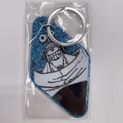 新品 ワンピース グリッターキーホルダー エッグヘッド フランキー