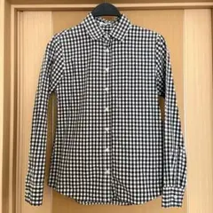 GLOBAL WORK チェック柄長袖シャツ Mサイズ