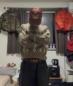 柄ニット ニット