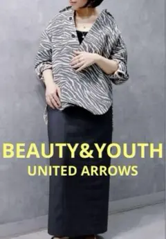 ●●最終処分価格●● ユナイテッドアローズ シャツ ジャケット アウター ゼブラ