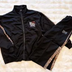 【美品】ハローキティ　50周年　ジャージ 上下セット ヒョウ柄　L