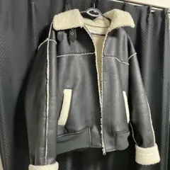 MONO-MART レザー ボアジャケット Lサイズのサムネイル