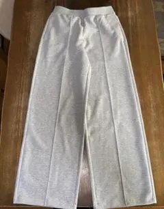 美品 UNIQLO Cスウェットストレートパンツ　グレー　L 丈長め