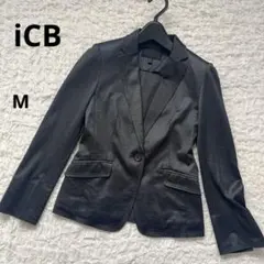 iCB テーラードジャケット　チャコールグレー　M シングルボタン ストレッチ