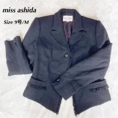 miss ashida テーラドツイードジャケットフォーマルフリンジ黒9号/Mのサムネイル