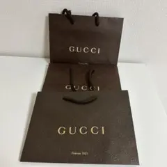 GUCCI ショップ袋 2点セット ブラウン