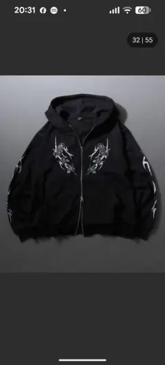黒 フード付き クロップドパーカー ジップアップパーカー(クロップド) | SMTOWN OFFICIAL ONLINE STORE