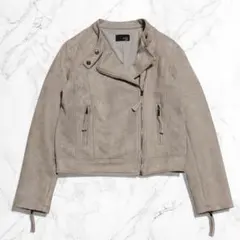 スコットクラブ グランターブル スエード調 ライダースジャケット スタンドカラー