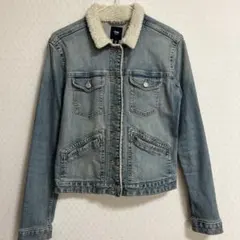 GAP【デニム襟ボアつきジージャン】 レディースXS