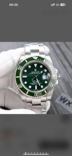 ROLEX 自動巻き腕時計 グリーン