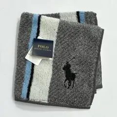 Polo Ralph Lauren タオルハンカチ メンズ　グレー ストライプ