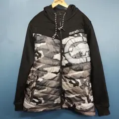 USA古着　ECKO UNLTD エコー　フード付き中綿ダウンジャケット　迷彩柄