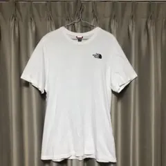 美品/THE NORTH FACE ノースフェイスプリントTシャツ(L)ホワイト