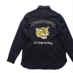 虎 タイガー 刺繍 デザイン ベトシャツ ミリタリー ベトジャン スカジャン