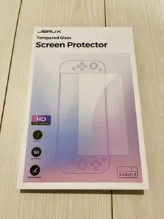JSAUX Switch2用 保護フィルム【2枚セット+簡単ガイド枠付き】