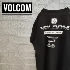 ボルコムVOLCOM　ビッグロゴヴィンテージ古着Tシャツ黒M