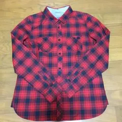 未使用★バーバリーブルーレーベル　シャツ　ブラウス　36 レッド×チェック