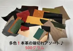 革の切れ端セット 多色 さまざまな質感