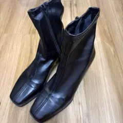【GRL】スクエアトゥストレッチブーツ ブラック 24.0cmのサムネイル