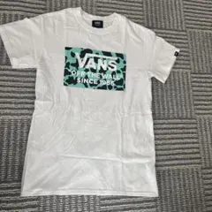 VANS Tシャツ ホワイト カウ柄ロゴのサムネイル