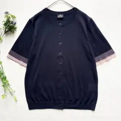 【極美品】ポールスミス　洗える　ドライタッチ　半袖 カーディガン　マルチカラー