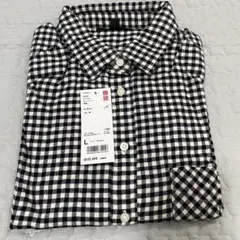 ユニクロ　フランネルチェックシャツ　L