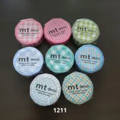 mt deco 　マスキングテープ　 チェック柄 セットのサムネイル