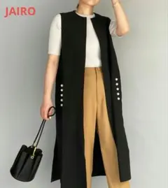 JAIRO　パールロングジレ　ブラックのサムネイル