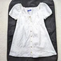 バーバリーブルーレーベル 半袖 カットソー 刺繍ロゴ 36