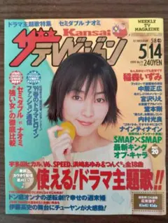 ザ・テレビジョン1999年5月稲森いずみ中居正広宮沢りえ堂本剛広末涼子