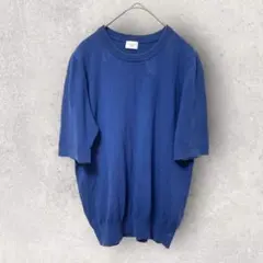 ◇アーバンリサーチドアーズ 【M】 五分袖ニット カラーセーター 薄手 綿100